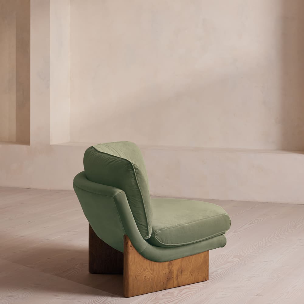 Tellis Corner Chair - Velvet - Seafoam - US - Images - Image 3