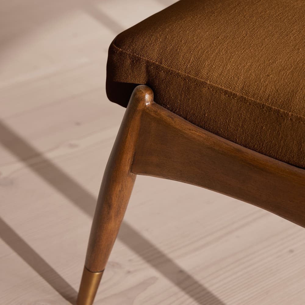 Theodore Footstool - Linen - Terracotta - UK - Images - Image 3