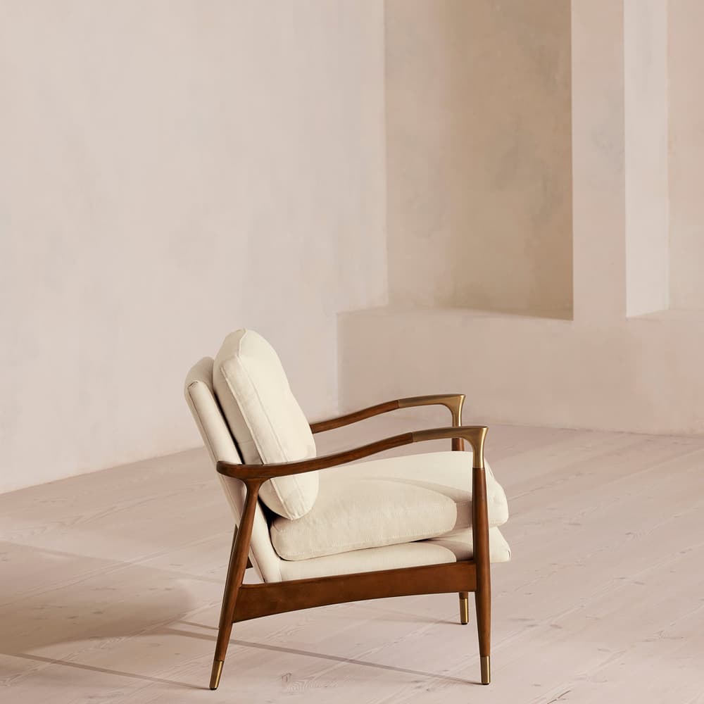 Theodore Armchair - Linen - Bisque - US - Images - Image 3