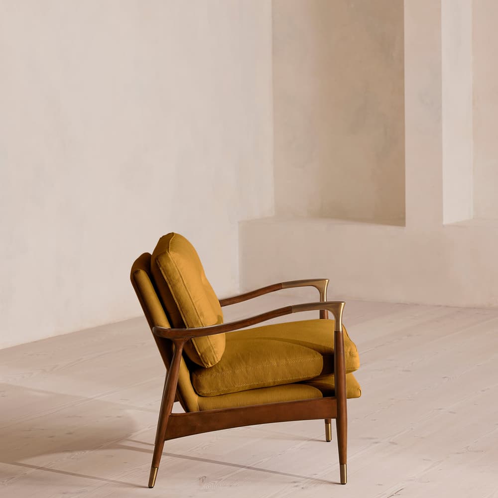 Theodore Armchair - Linen - Turmeric - UK - Images - Image 3