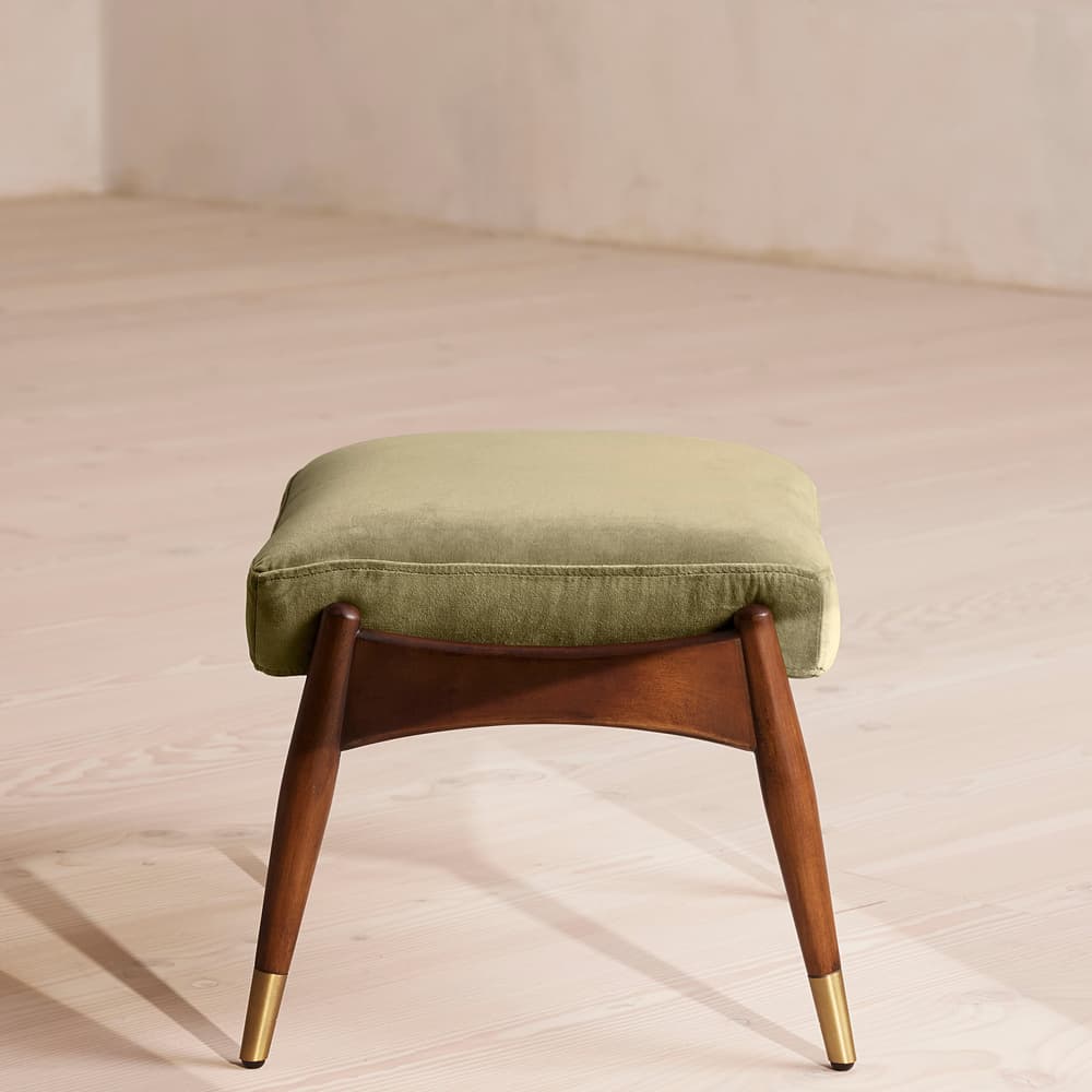 Theodore Footstool - Velvet - Grey Blue - US - Images - Image 3