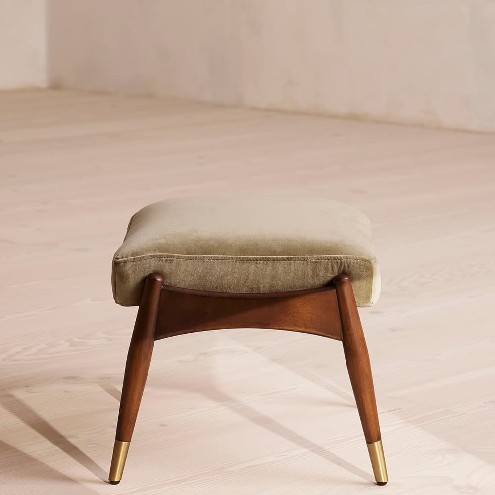 Theodore Footstool - Velvet - Oyster - UK - Images - Image 3