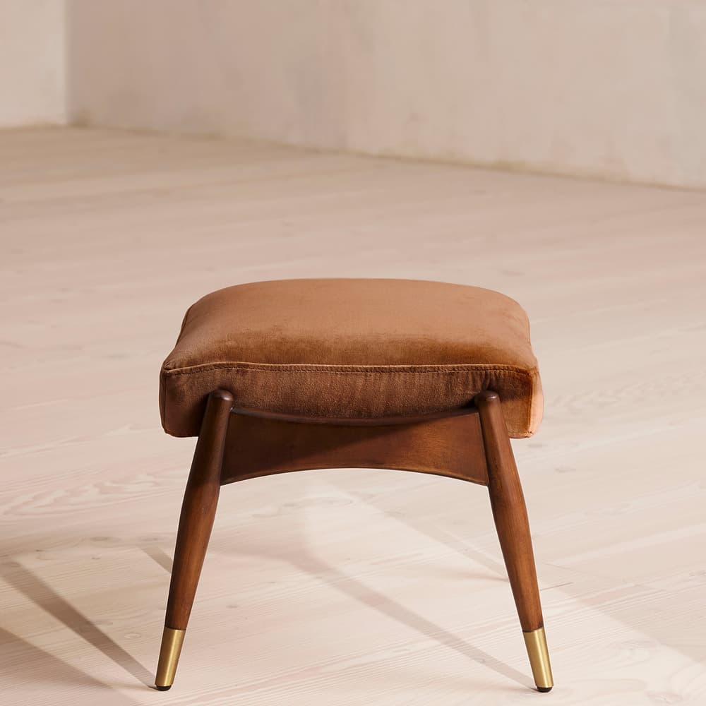 Theodore Footstool - Velvet - Cinnamon - US - Images - Image 3