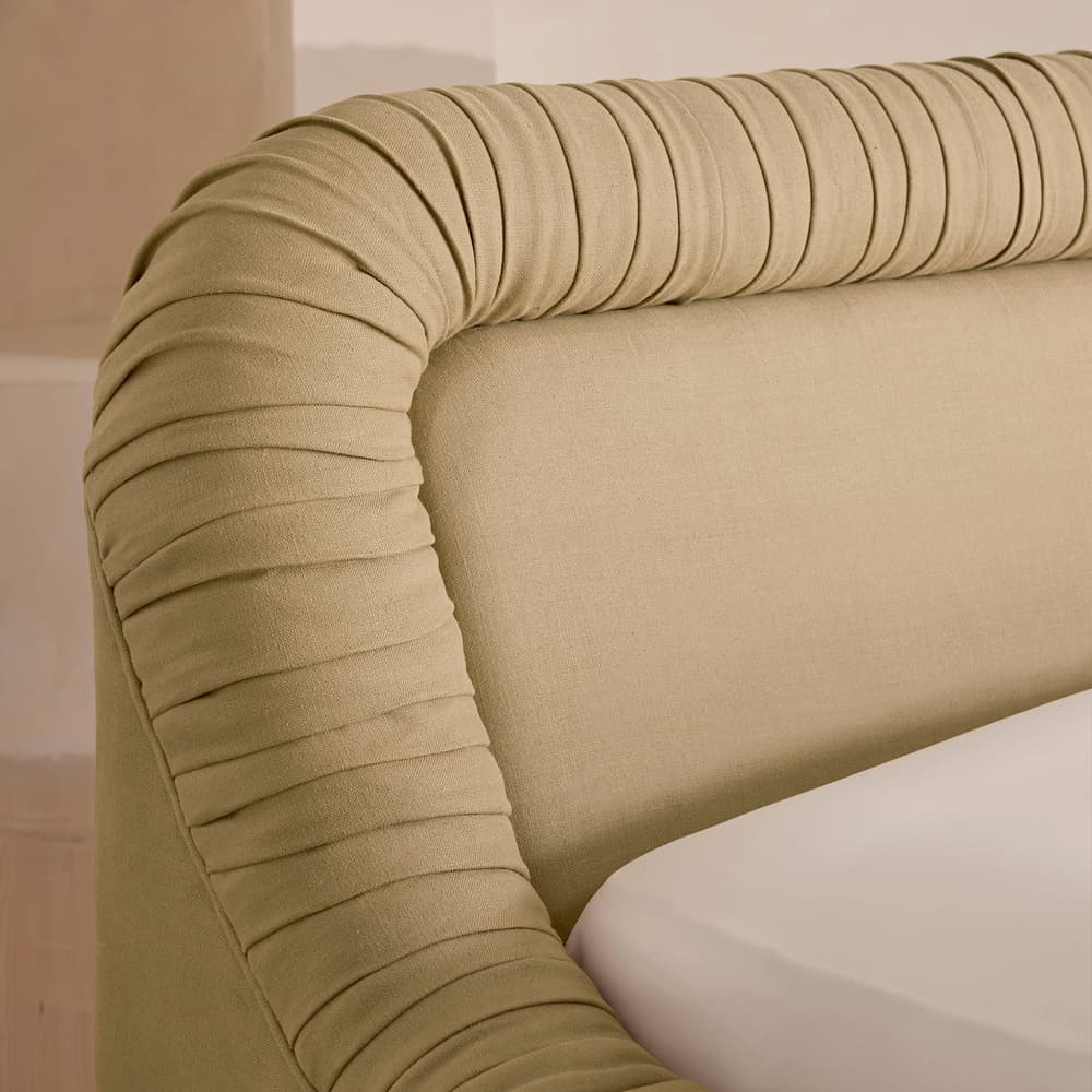 Vara Bed - Emperor - Linen - Wheat - Images - Image 3