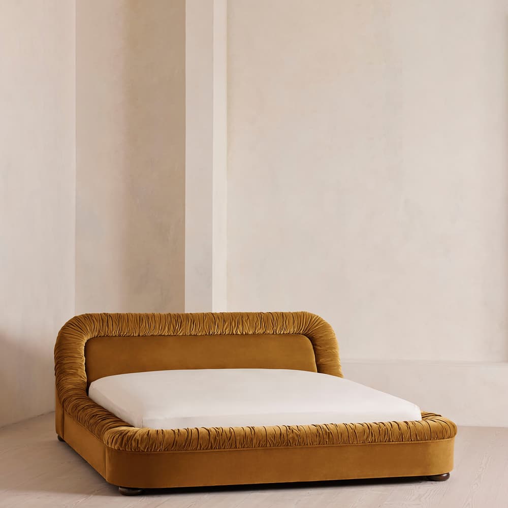 Vara Bed - Super King - Velvet - Mustard - Listing - Image 3