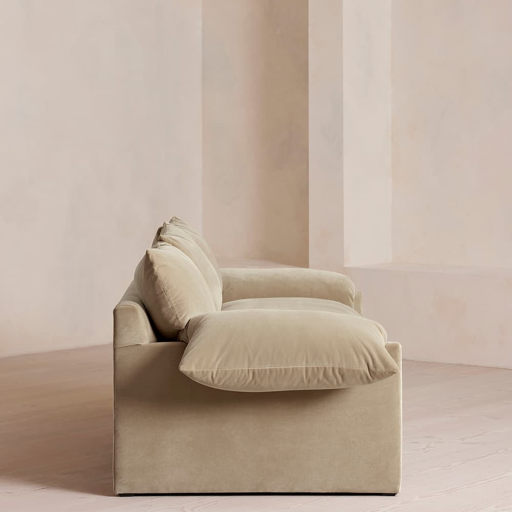 Wyatt Three Seater Sofa - Velvet - Oyster - UK - Images - Image 3