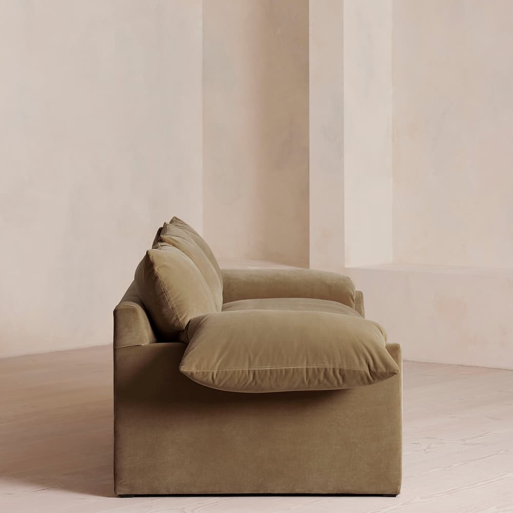 Wyatt Three Seater Sofa - Velvet - Truffle - UK - Images - Image 3