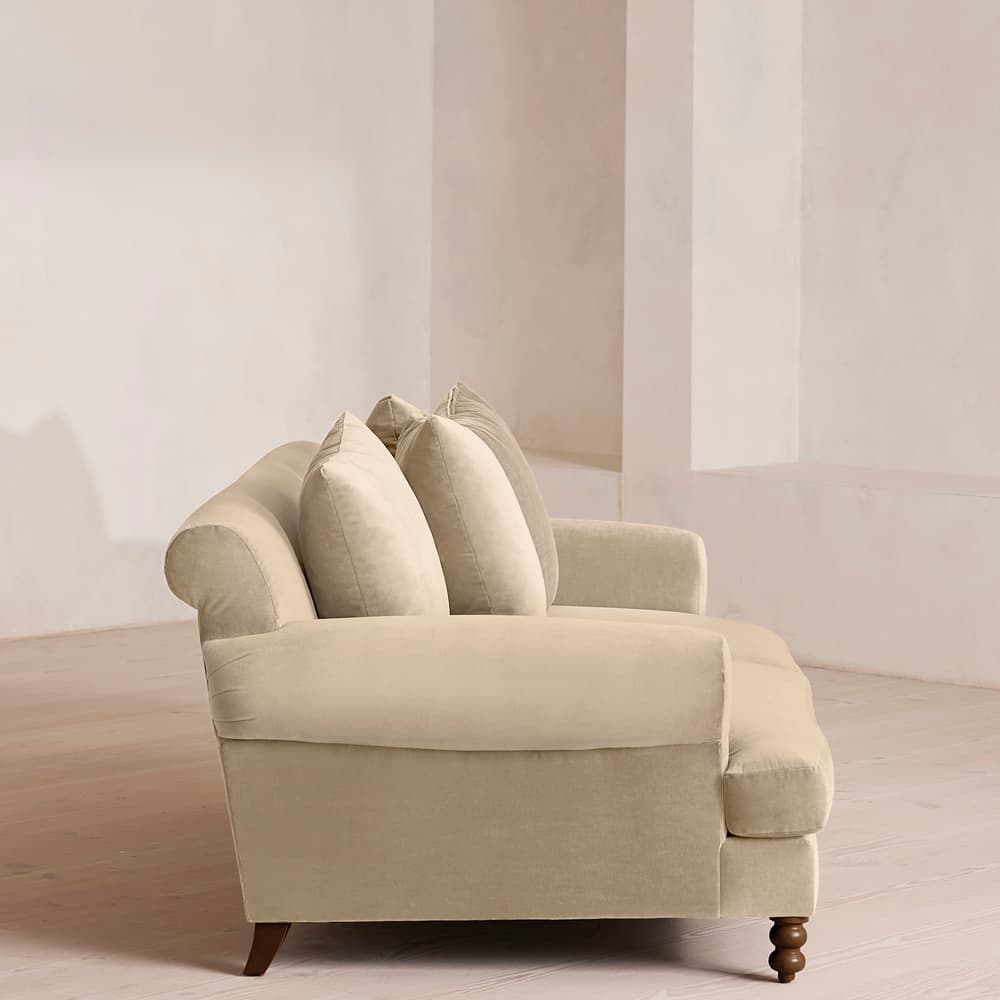 Audrey Two Seater Sofa - Velvet - Oyster - US - Images - Image 3