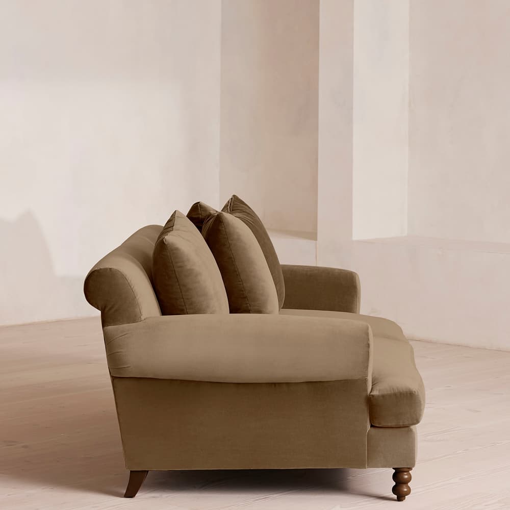 Audrey Two Seater Sofa - Velvet - Truffle - US - Images - Image 3