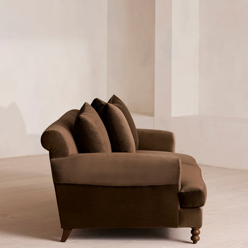 Audrey Two Seater - Sofa - Velvet - Chocolate - Images - Image 3