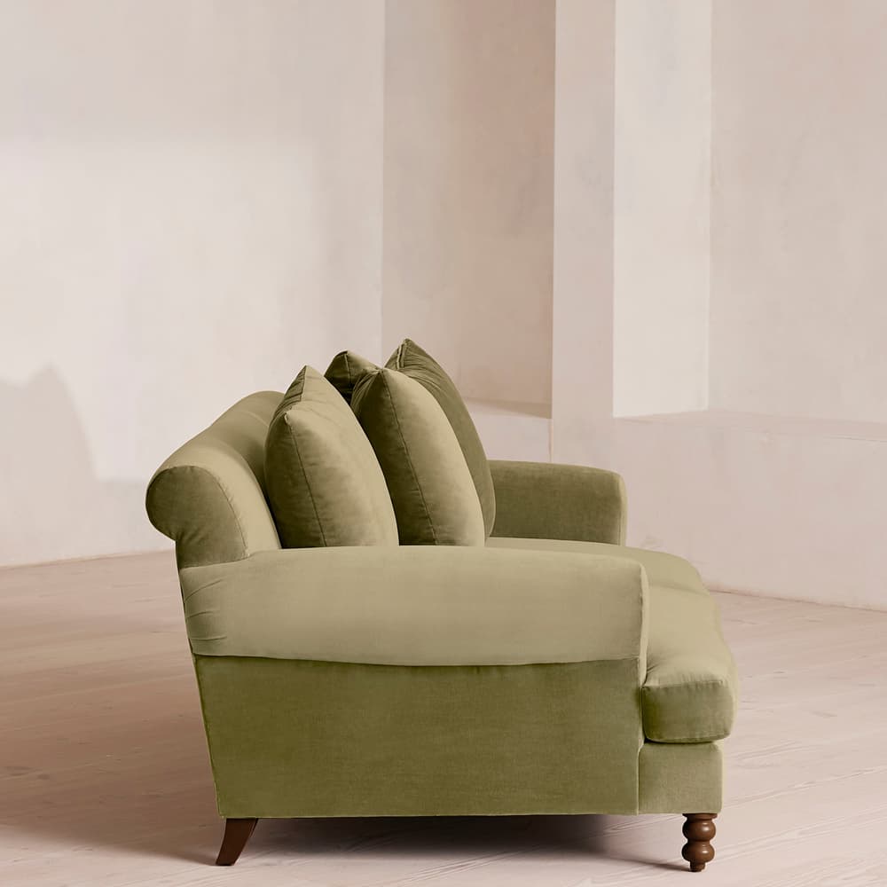Audrey Two Seater Sofa - Velvet - Lichen - US - Images - Image 3
