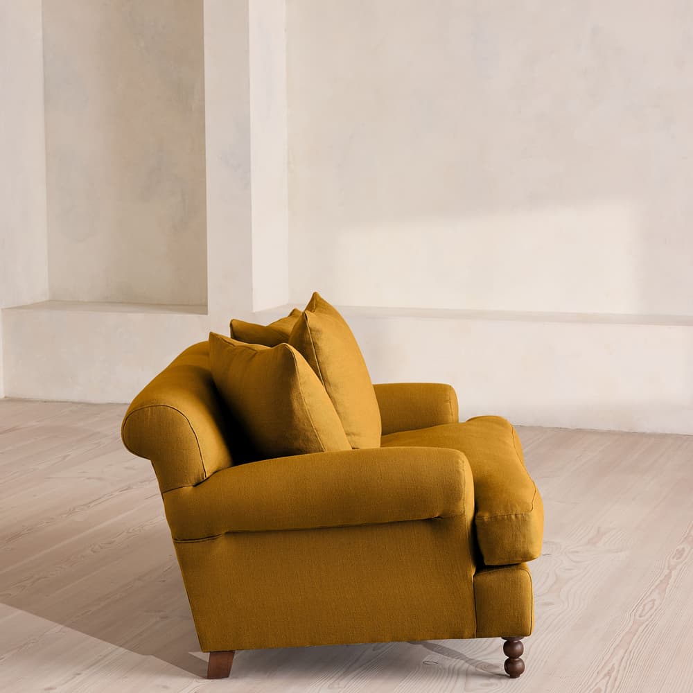 Audrey Loveseat - Linen - Turmeric - US - Images - Image 3
