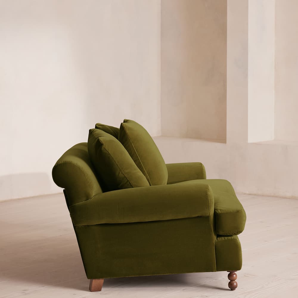 Audrey Loveseat - Velvet - Olive - Images - Image 3