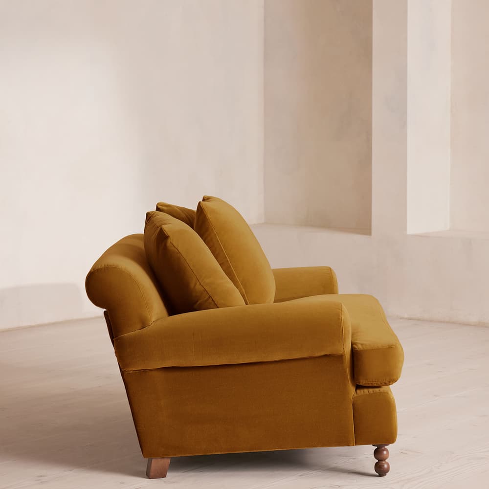 Audrey Loveseat - Velvet - Mustard - US - Images - Image 3