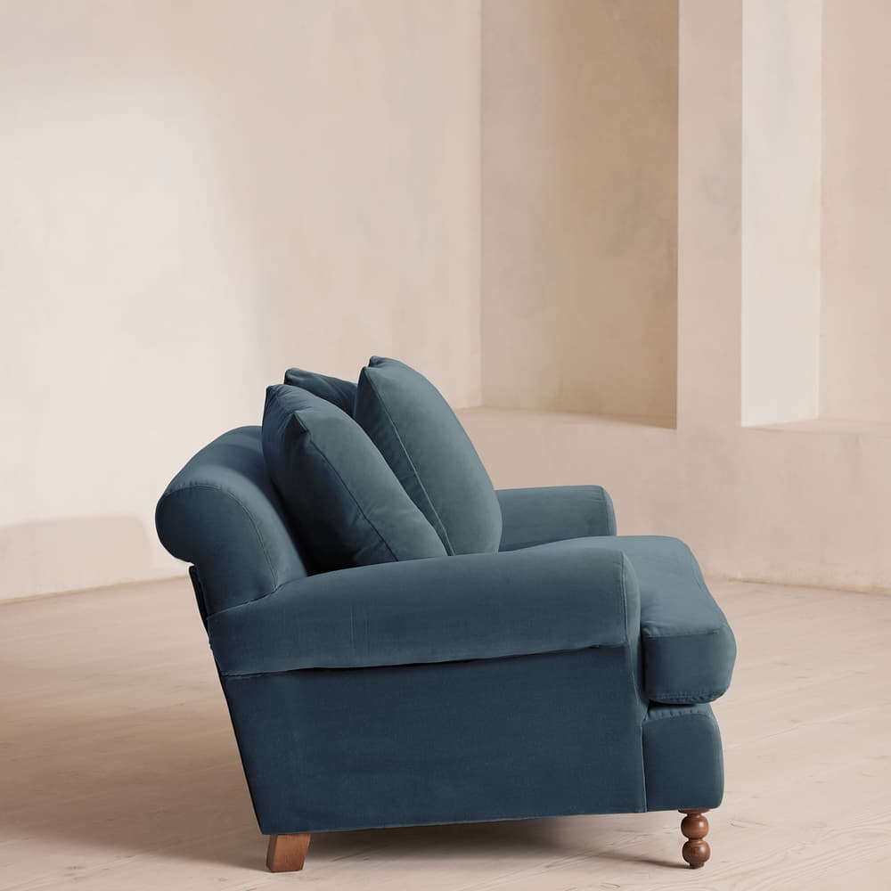 Audrey Loveseat - Velvet - Grey Blue - Images - Image 3