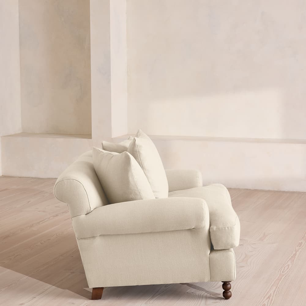 Audrey Loveseat - Linen - Bisque - Images - Image 3