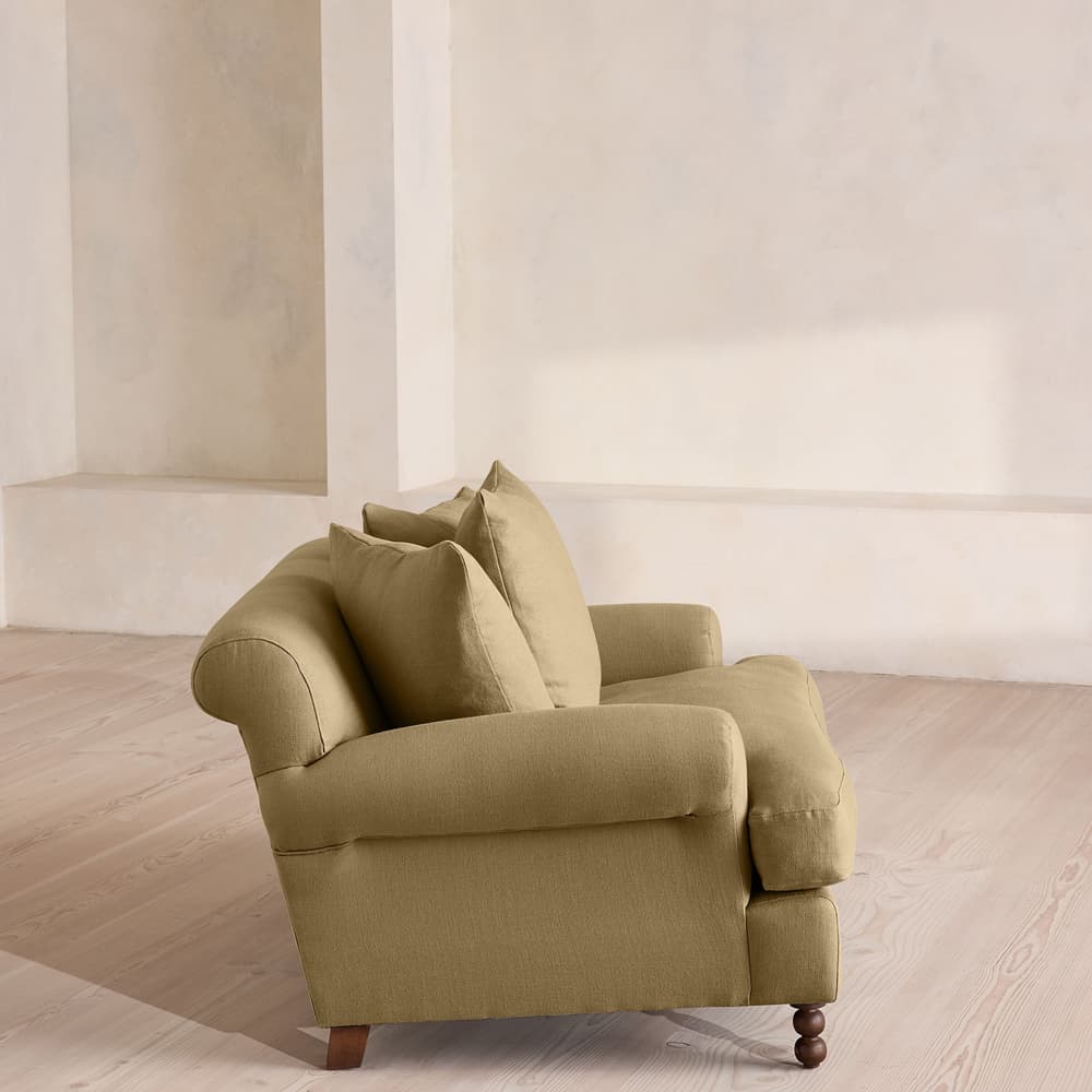 Audrey Loveseat - Linen - Wheat - Images - Image 3