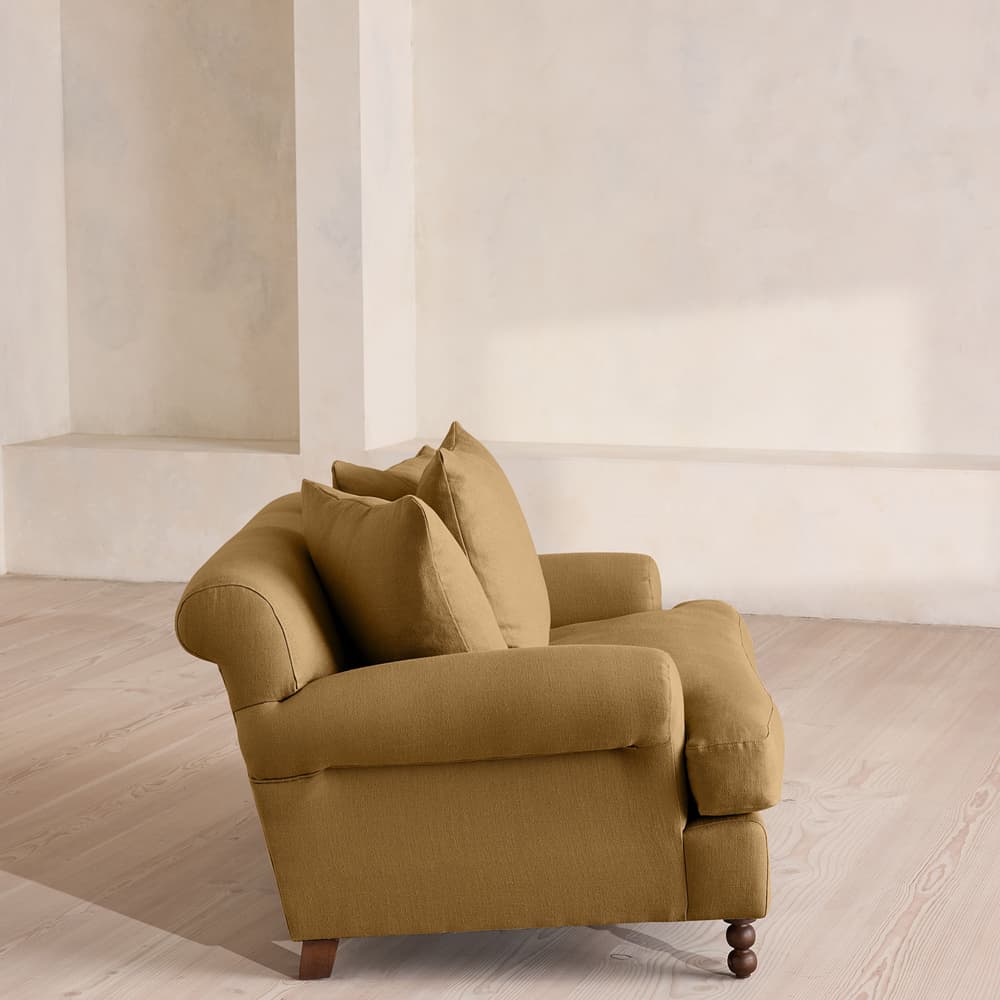 Audrey Loveseat - Linen - Ochre - US - Images - Image 3