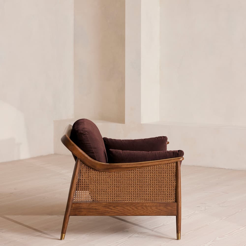 Atlanta Loveseat - Velvet - Aubergine - UK - Images - Image 3