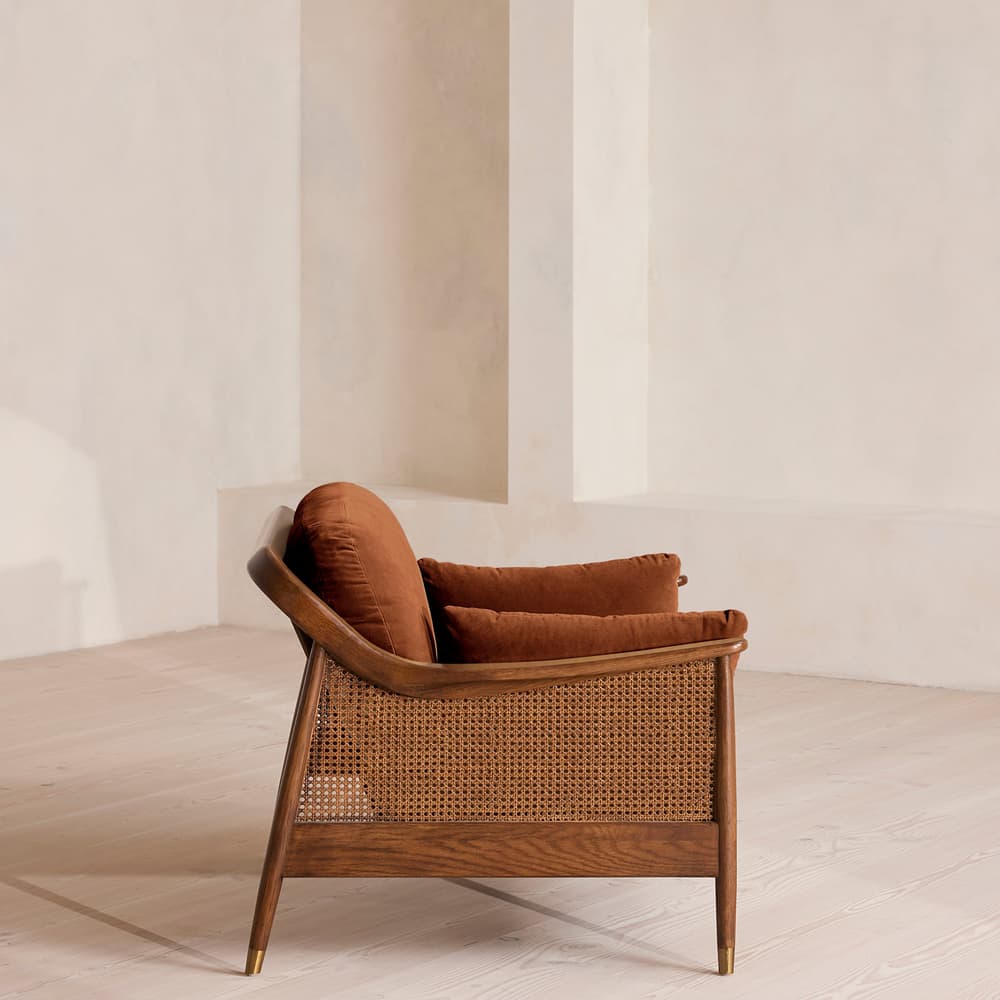 Atlanta Loveseat - Velvet - Cinnamon - UK - Images - Image 3
