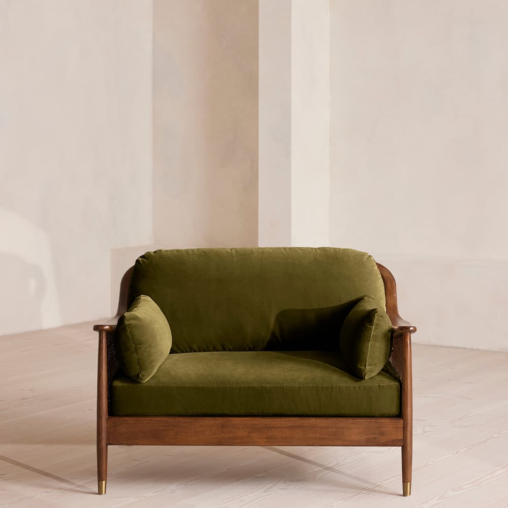 Atlanta Loveseat - Velvet - Olive - Listing - Image 3