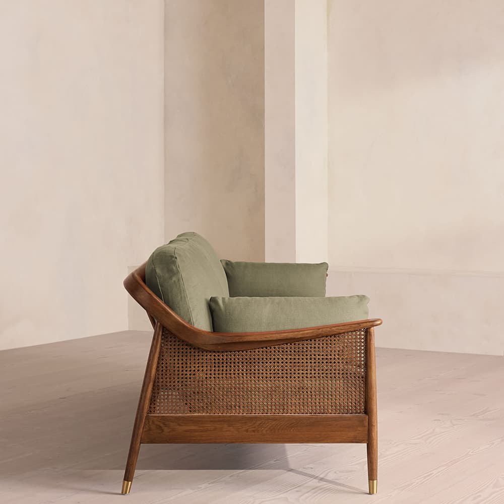 Atlanta Four Seater Sofa - Linen - Sage - US - Images - Image 3