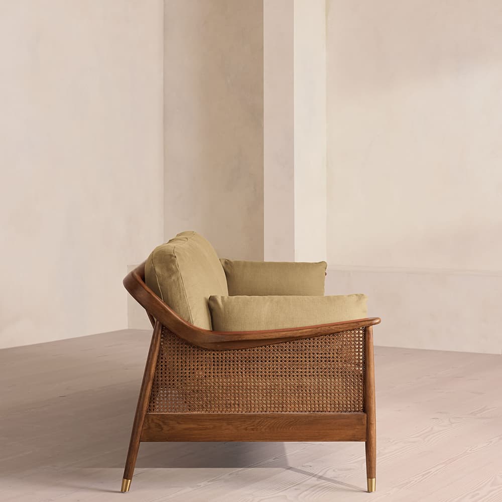Atlanta Four Seater Sofa - Linen - Wheat - US - Images - Image 3
