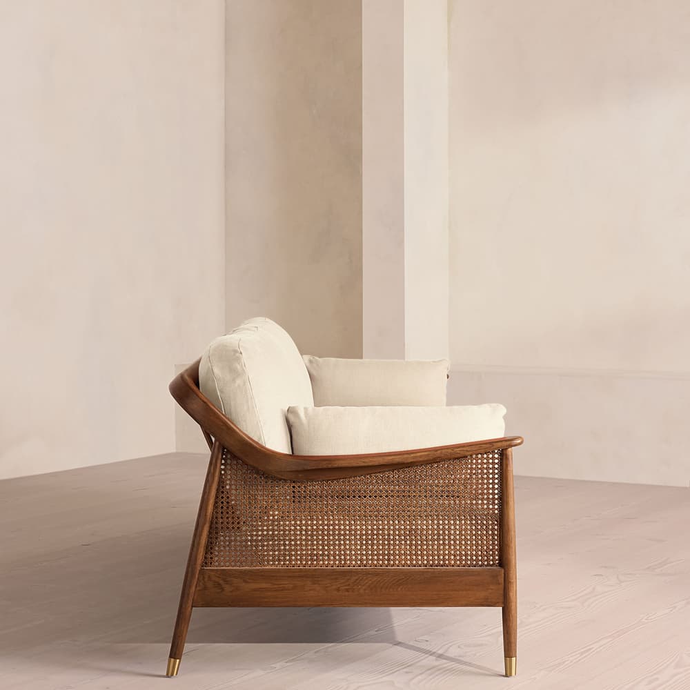 Atlanta Four Seater Sofa - Linen - Bisque - US - Images - Image 3