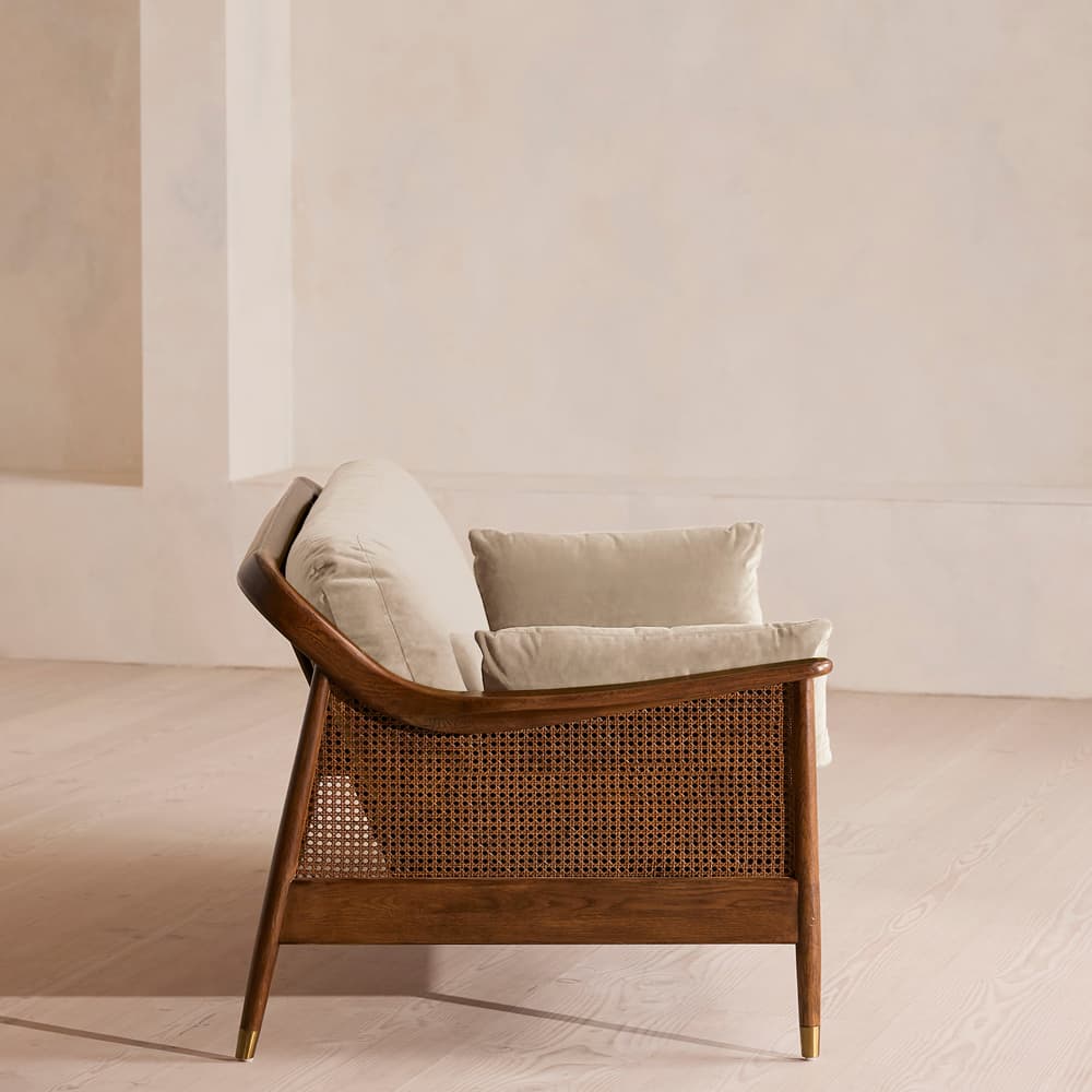 Atlanta Three Seater - Velvet - Oyster - US - Images - Image 3
