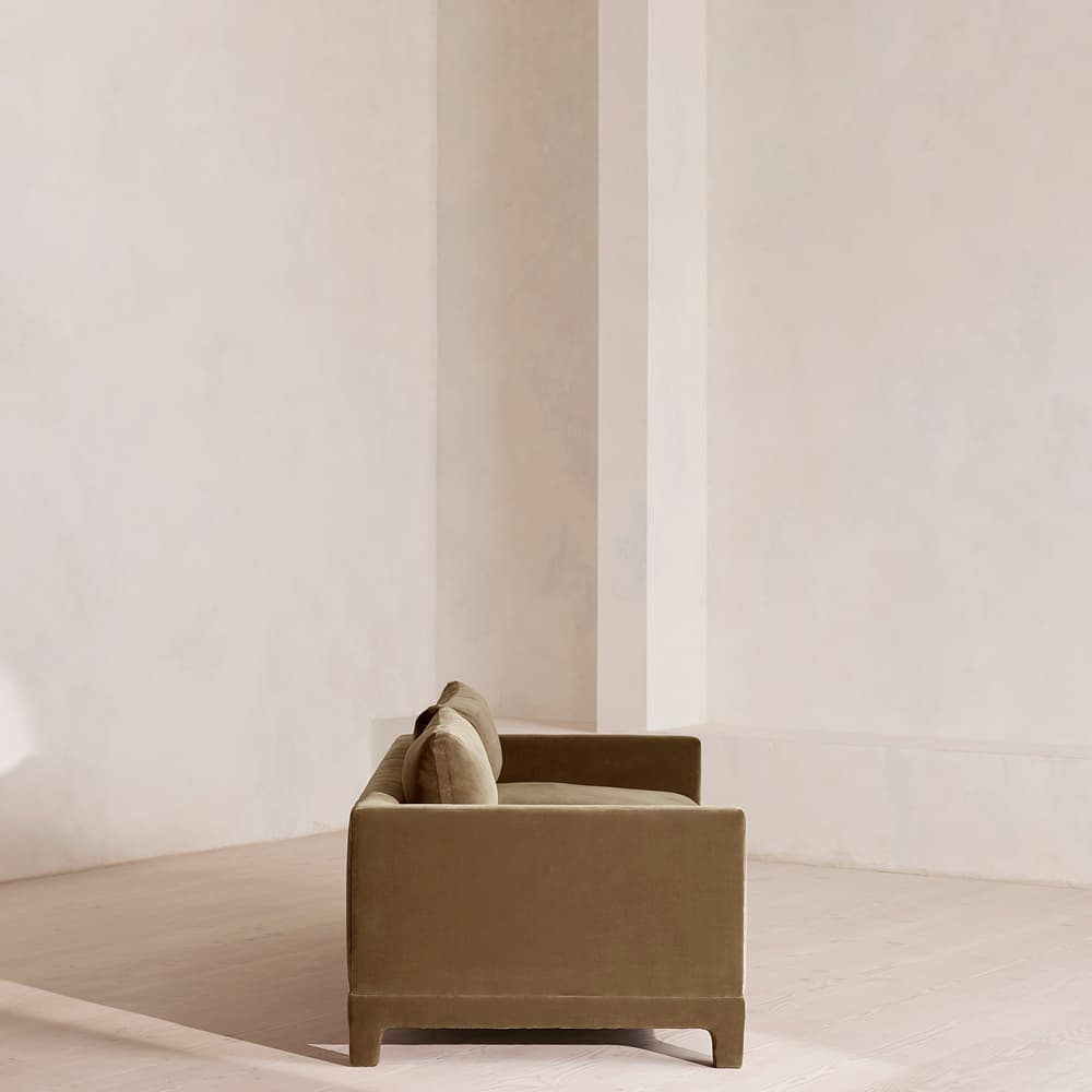 Ashford Three Seater Sofa - Velvet - Truffle - UK - Images - Image 3