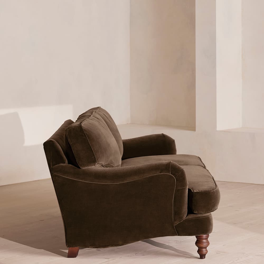 Arundel Three Seater - Sofa - Velvet - Chocolate - Images - Image 3