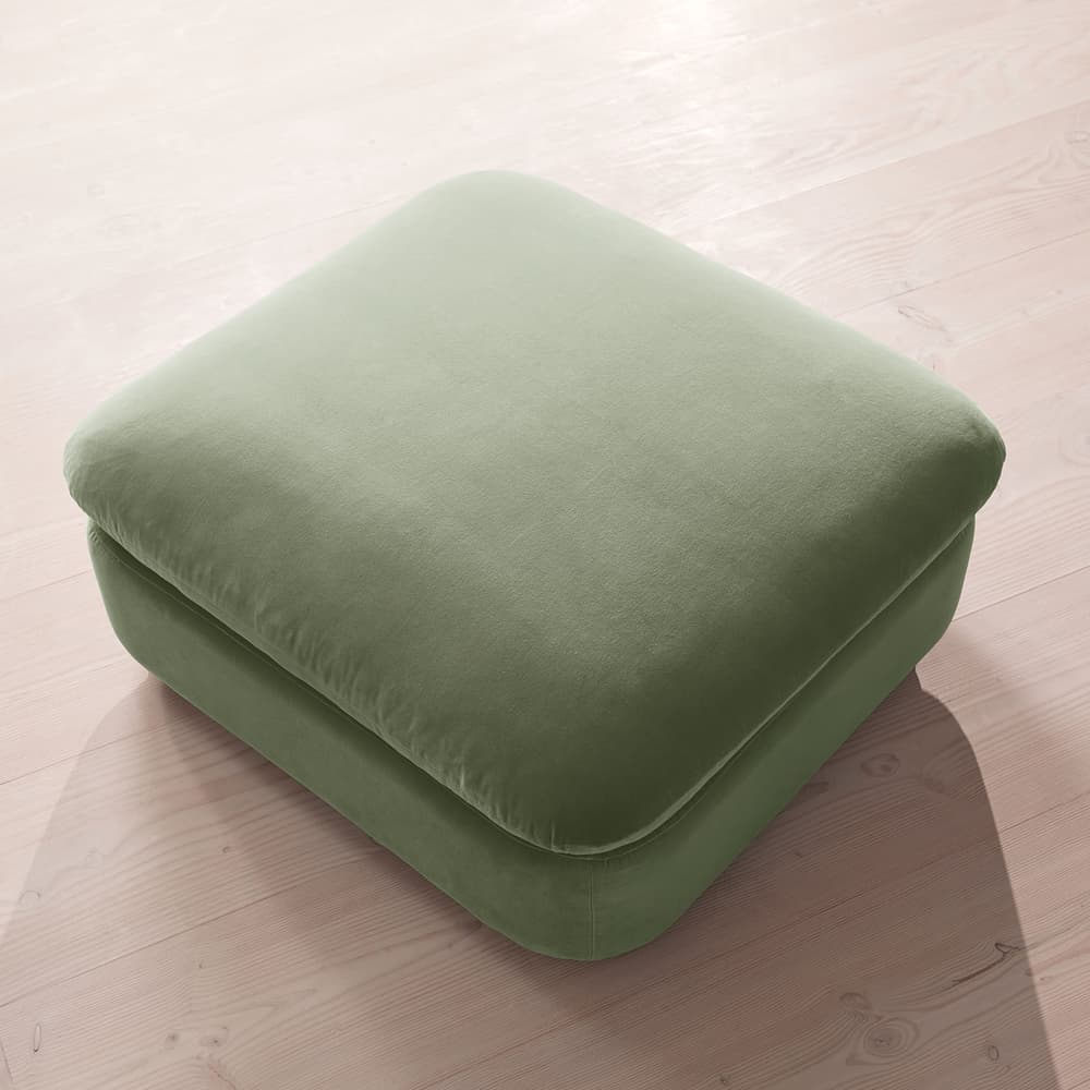 Rava Ottoman - Velvet - Seafoam - UK - Images - Image 3