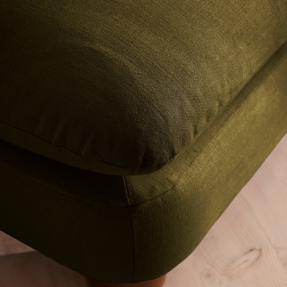 Vivienne Ottoman - Linen - Olive - Image 3