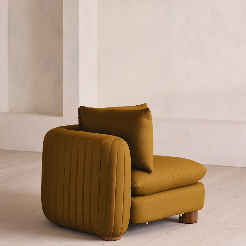Vivienne Deeper Sit Modular Sofa - Corner Sofa - Linen - Turmeric - UK - Images - Image 3