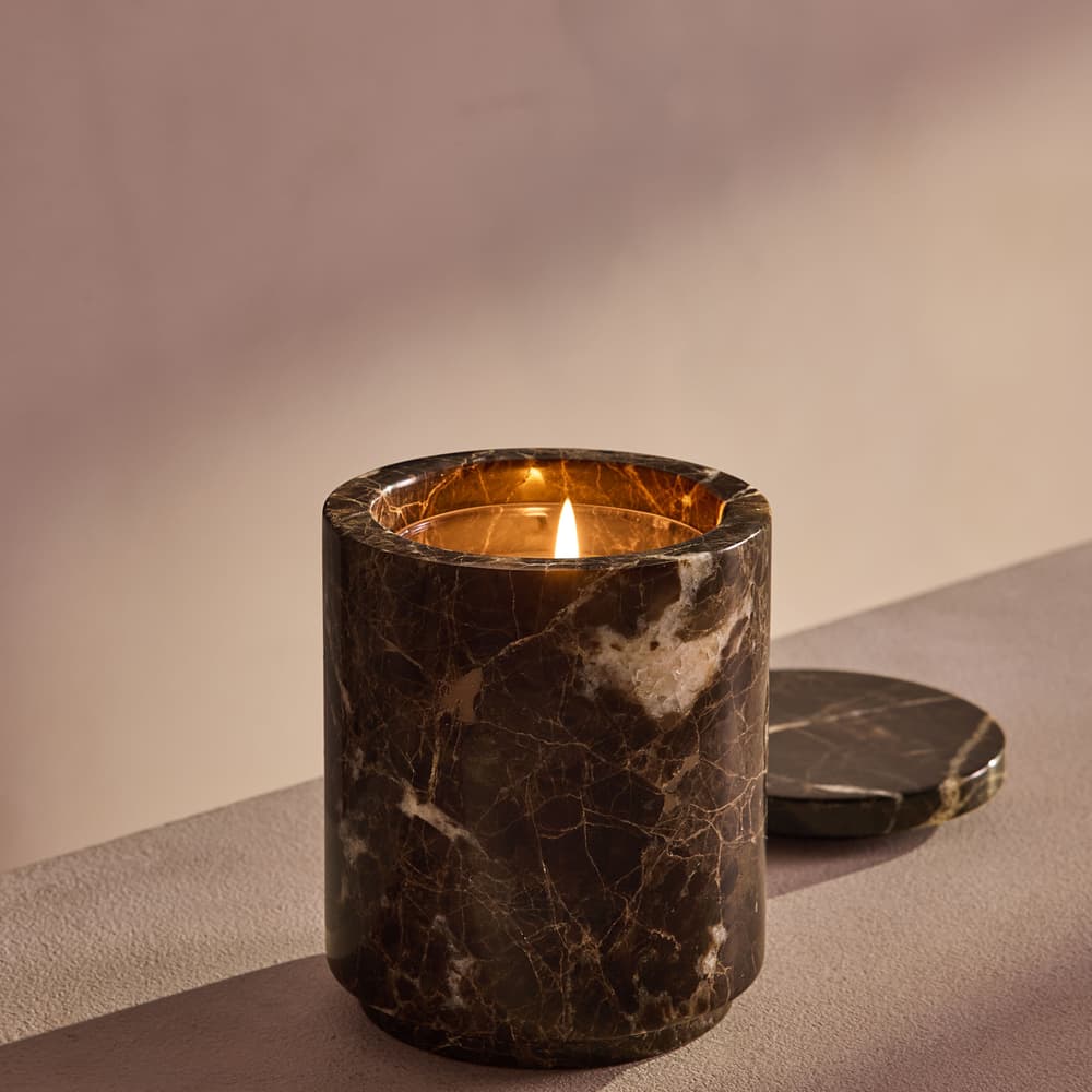 Leather & Oud Candle - Dark Emperador Marble - 250g - Member Exclusive - Listing - Image 3