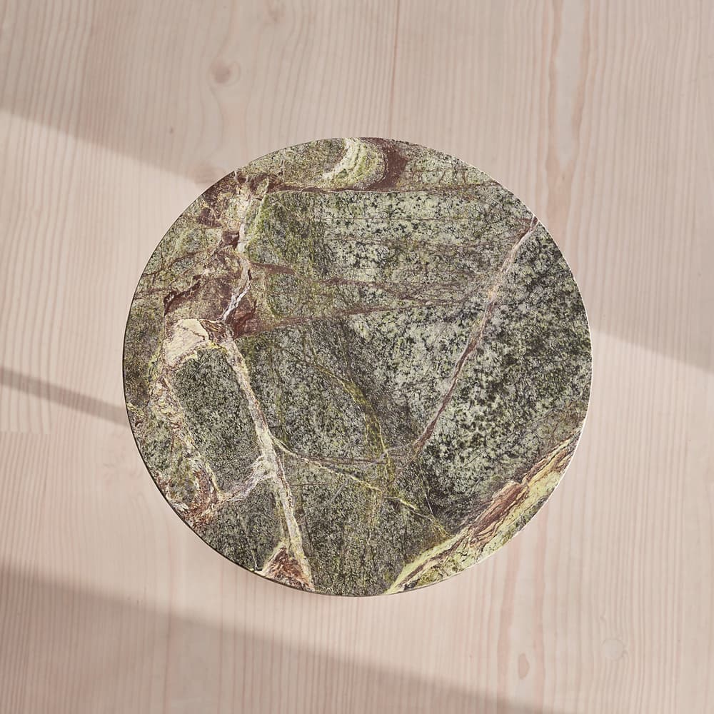Fleet Side Table - Small - Verde Bosque Marble - Images - Image 3