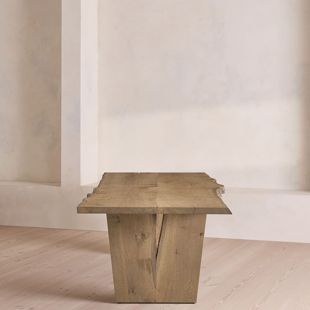 Calne Dining Table - Aged Oak - 240cm - Images - Image 3