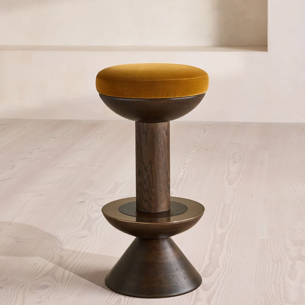 Lennie Barstool - Velvet - Mustard - UK - Listing - Image 3