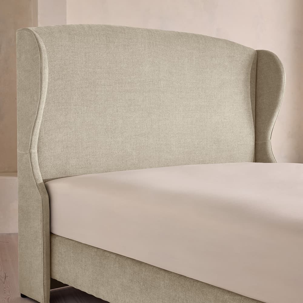 Rivas Bed - Emperor - Linen Chenille - Stone - UK - Images - Image 3