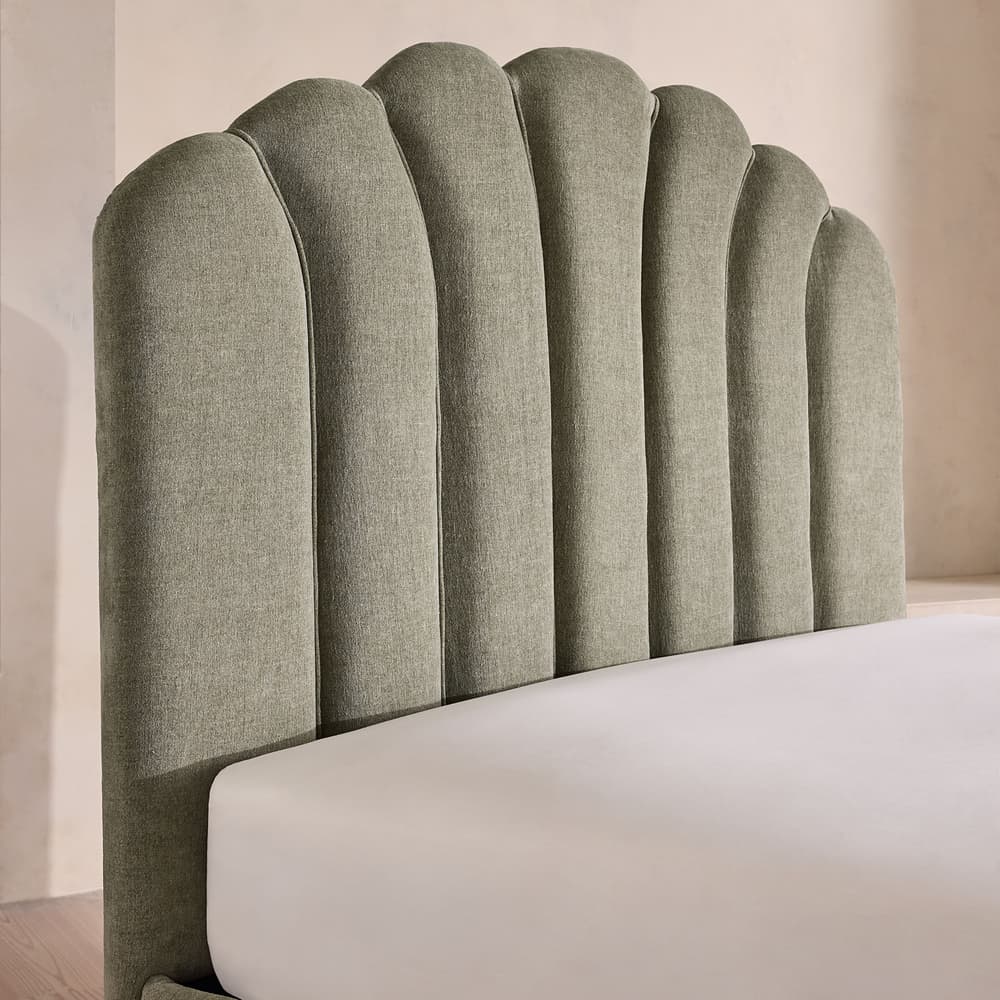 Manette Bed - Full - Linen Chenille - Sage - US - Images - Image 3
