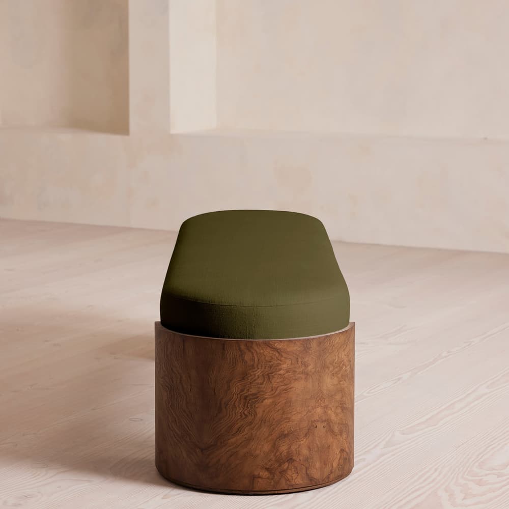 Lukas Bench - Linen - Olive - Images - Image 3