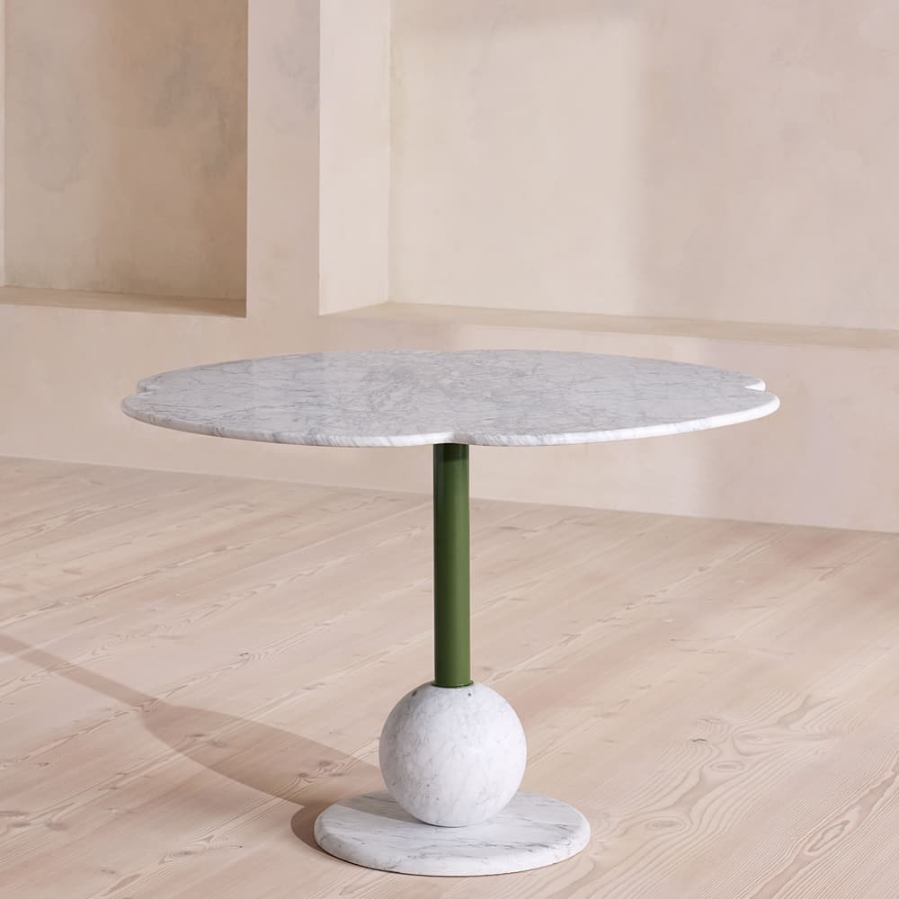 Vito Outdoor Dining Table - Carrara Marble - Listing - Image 3