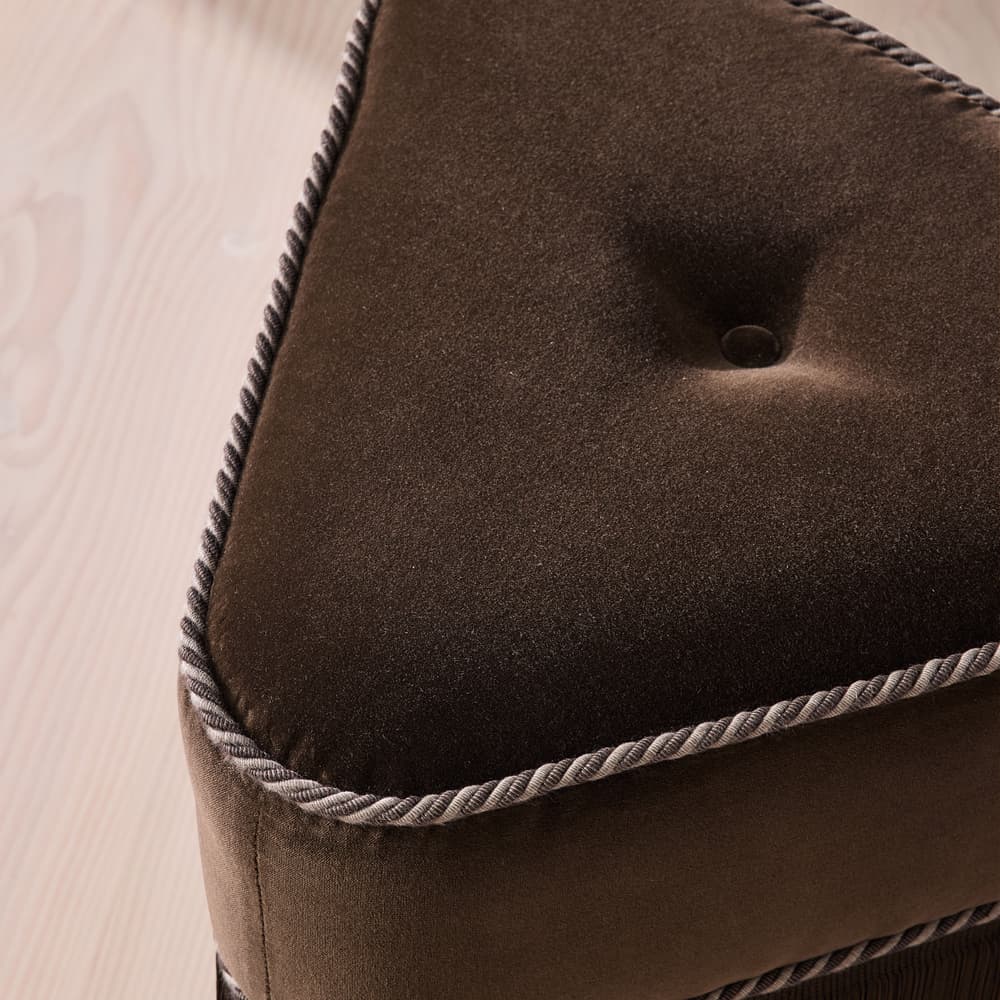 Marta Footstool - Velvet - Chocolate - UK - Images - Image 3