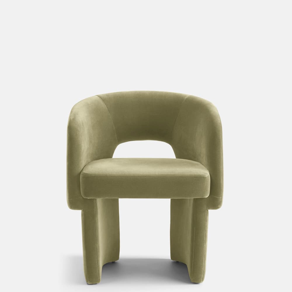 Morrell Dining Chair - Velvet - Lichen - Images - Image 3