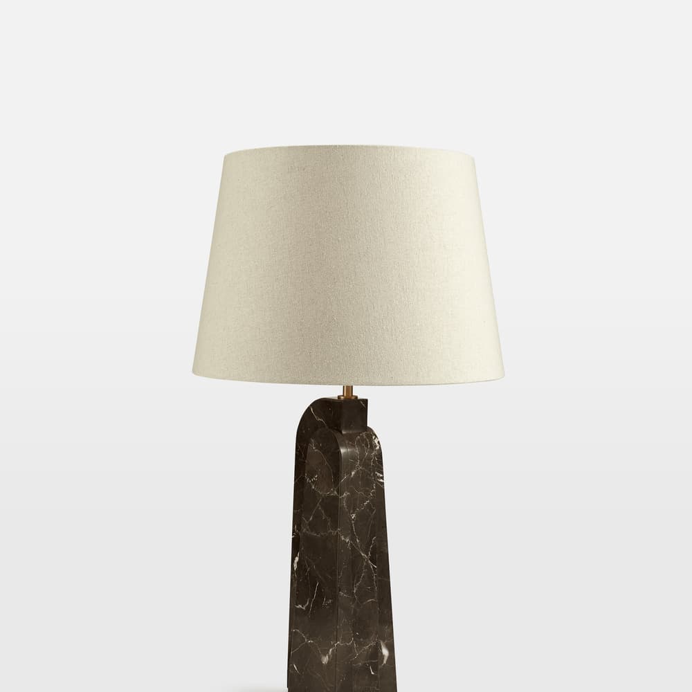Darcy Marble Table Lamp - Brown - Images - Image 3