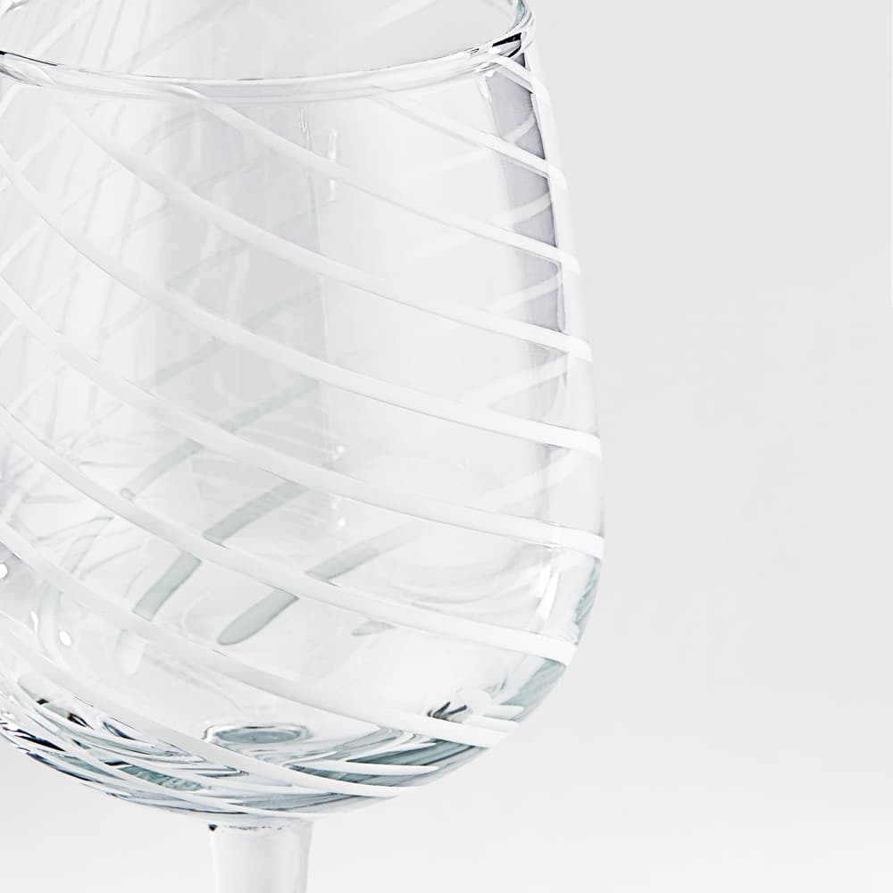 Coletta White Wine Glass - White - Set of Four - Images - Image 3