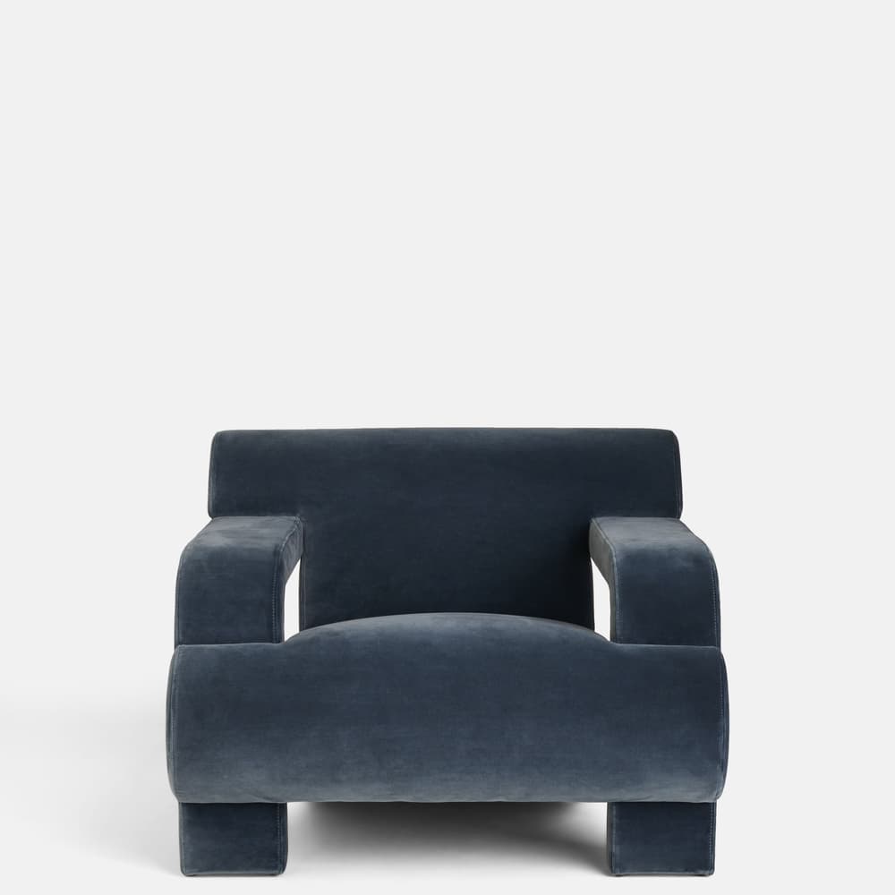 Humphrey Armchair - Velvet - Grey Blue - US - Images - Image 3