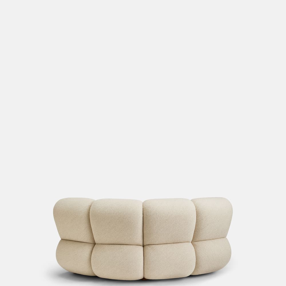 Noelle Sectional Curved Armchair - Boucle Natural - US - Images - Image 3