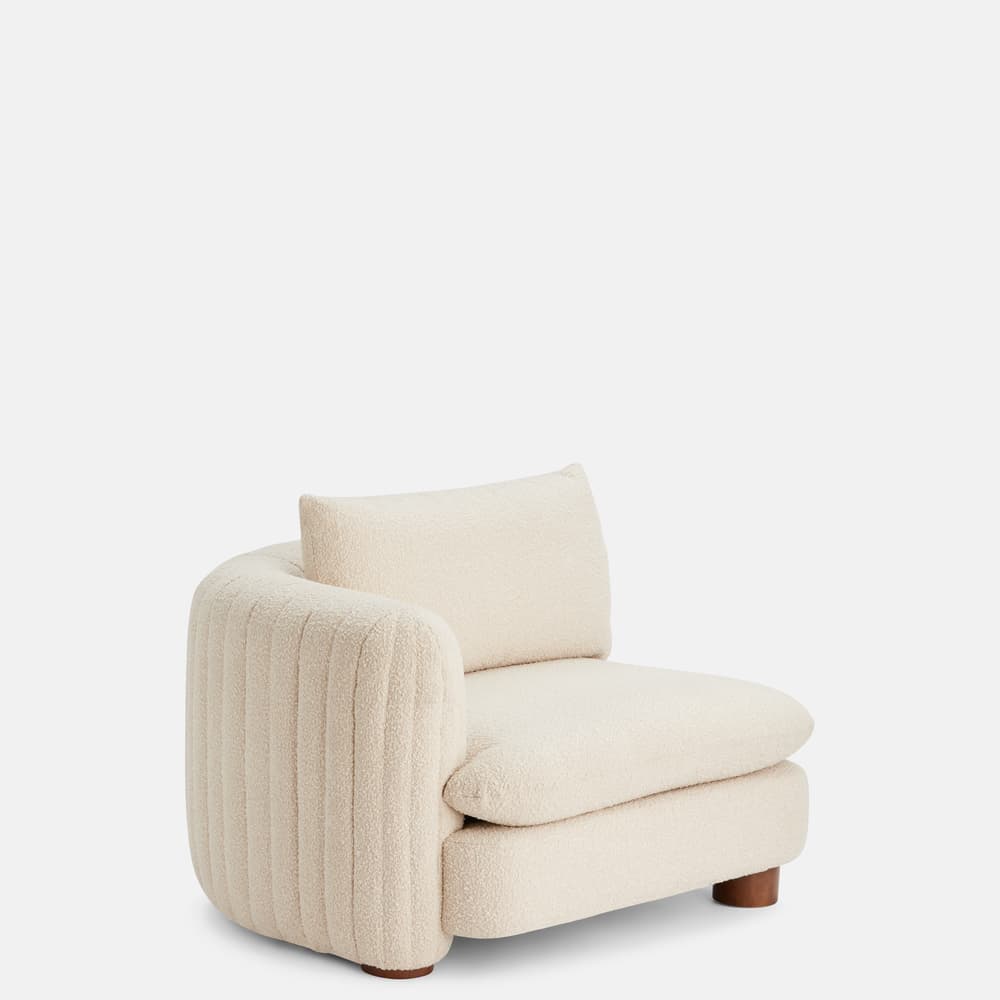 Vivienne Modular Sofa - Left Arm Module - Boucle - Natural - Image 2