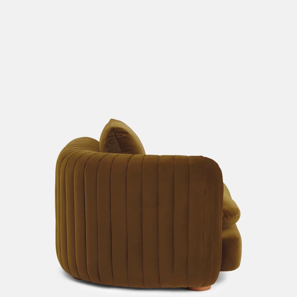 Vivienne Modular Sofa - Corner Module - Velvet - Mustard - Image 3